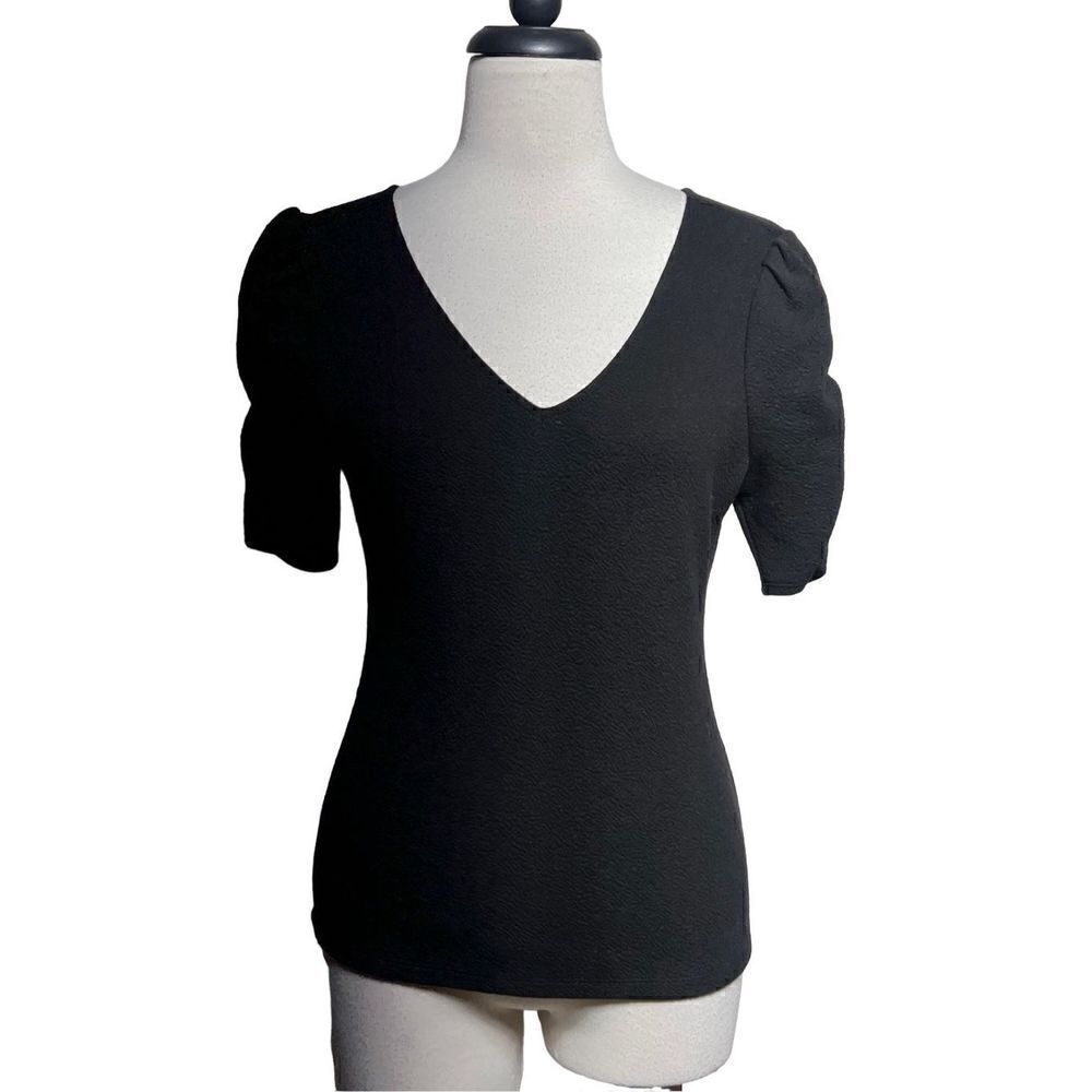 White House Black Market Shirt Short Sleeve Blouse Size XS